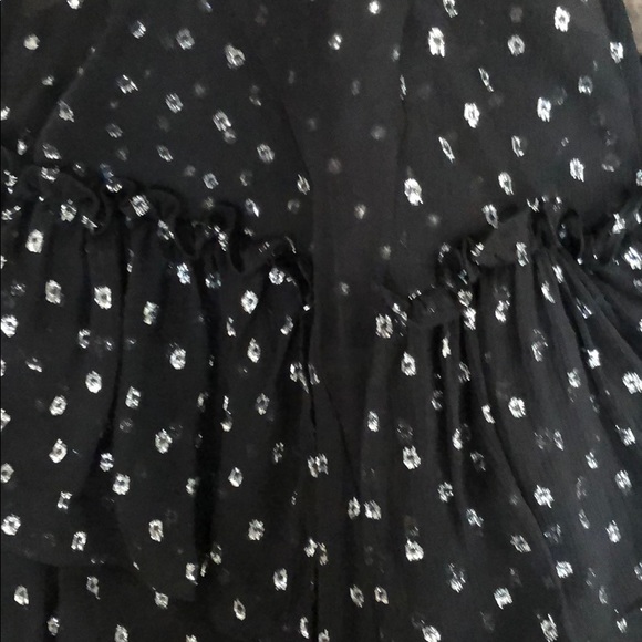 Rebecca Taylor Open Shoulder Metallic Clio Dress - Picture 6 of 7